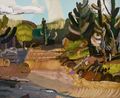 LLX The Lane by Guy Maestri contemporary artwork Painting