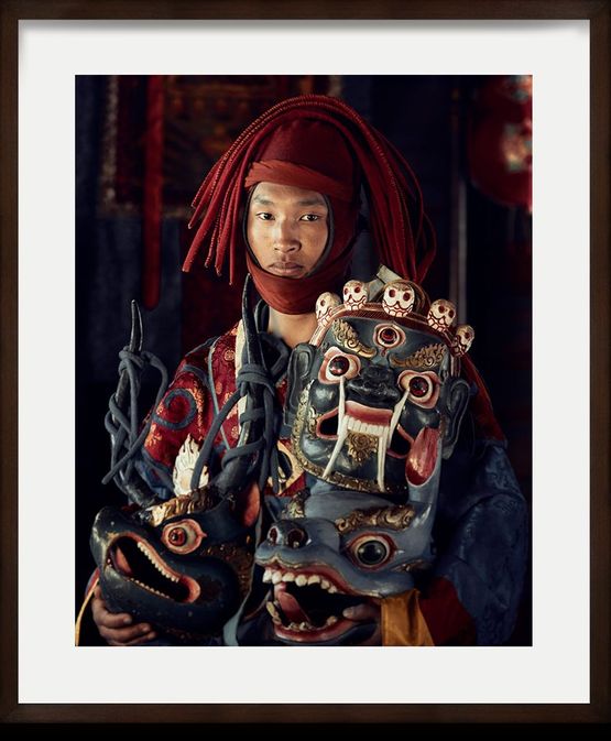 Ngalop mask dancer  Paro  Bhutan by Jimmy Nelson contemporary artwork Photography