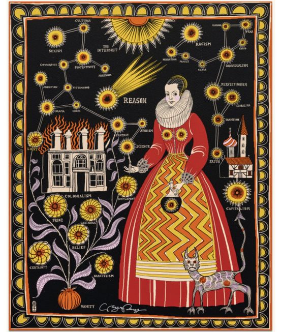 Magical Thinking by Grayson Perry contemporary artwork Works on Paper