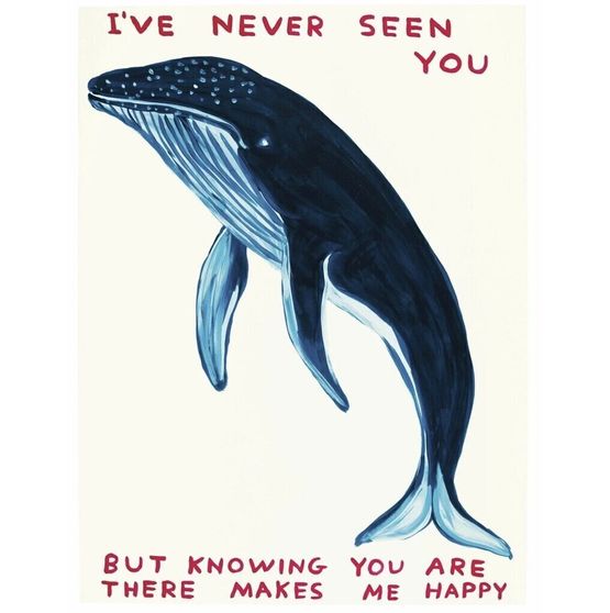 Ive Never Seen You by David Shrigley contemporary artwork Works on Paper