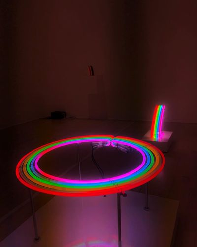 Billy Apples Neon Rainbows Make Their London Debut