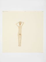 Woman with hands on head 3.11.20 by David Austen contemporary artwork works on paper