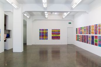 Contemporary art exhibition Sara Hughes Sing a Rainbow at Gow Langsford Gallery Auckland City New Zealand