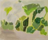 Pumpkin Patch III by Rebecca Hasselman contemporary artwork painting works on paper