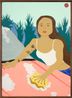BUBBLE BABE II PRINT by Claudia Kogachi contemporary artwork Print