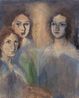 The Bronte Sisters After Branwell Bronte by Celia Paul contemporary artwork Painting
