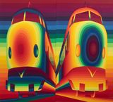 Bullet Train BV-R by Ay-O contemporary artwork print works on paper