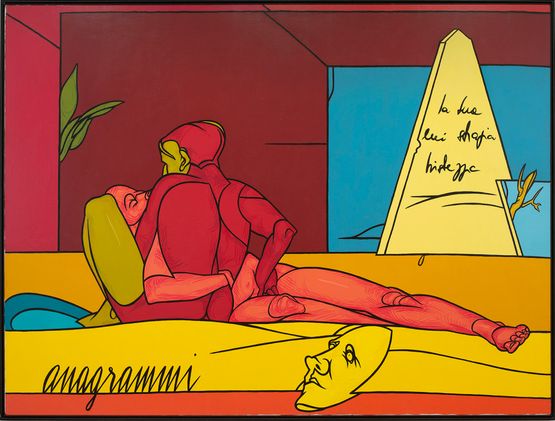 Anagrammi by Valerio Adami contemporary artwork Painting
