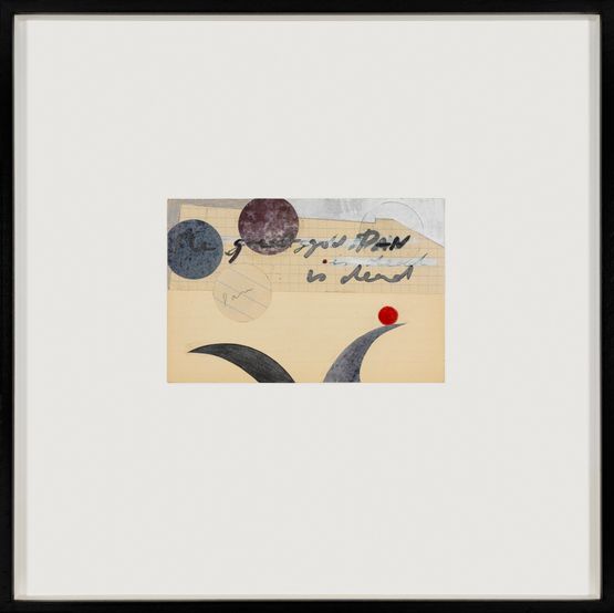 The great god Pan is dead by Tacita Dean contemporary artwork Works on Paper