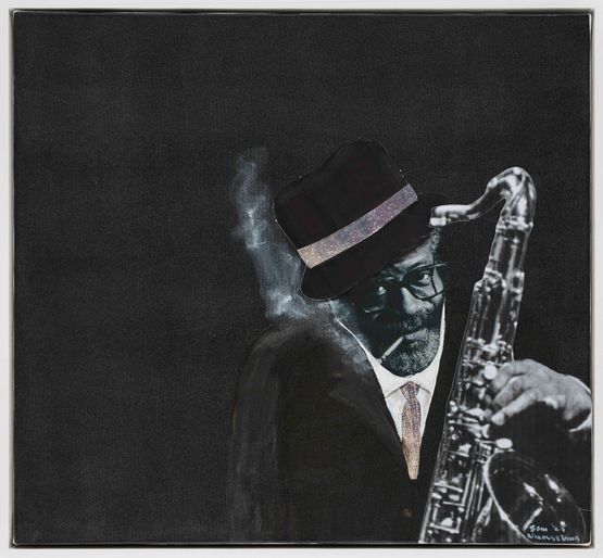 Smoking Joe by Sam Nhlengethwa contemporary artwork Painting