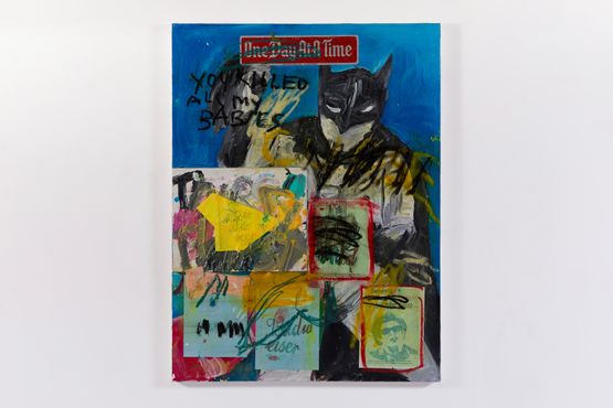 One Day At A Time Batman by James Franco contemporary artwork Painting