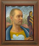 Figurine Peddler by Steven Shearer contemporary artwork painting