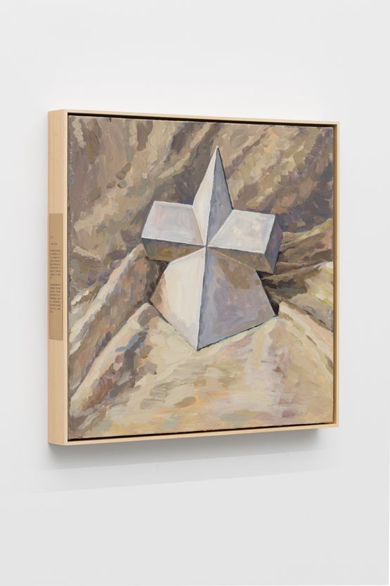 The Cross-Shaped Prismatic Triangle Plaster by Ge Yulu contemporary artwork Painting