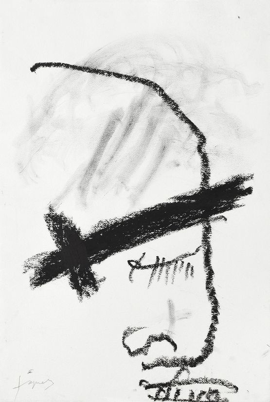 Perfil by Antoni Tapies contemporary artwork Works on Paper