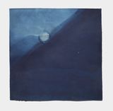 Tsukiwaseizanniotsu The Moon Goes Down To The West Mountains Zengo by Miya Ando contemporary artwork mixed media works on paper