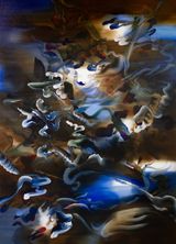 Heaven Ought Not Hinder Us by Grace Wright contemporary artwork painting works on paper
