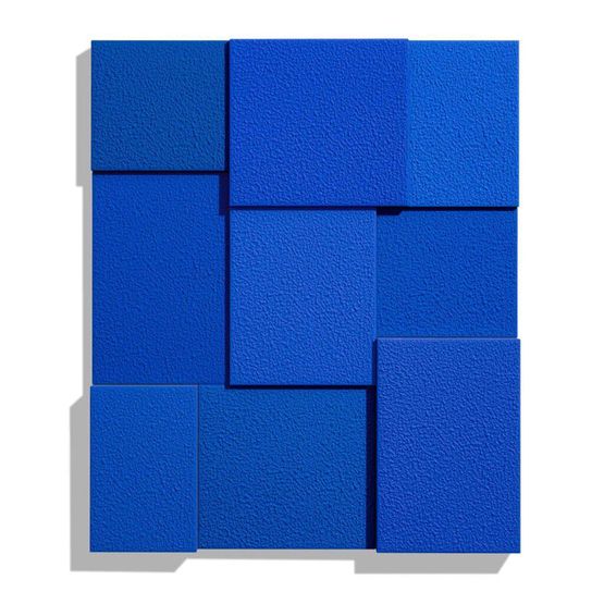 Blue Nine Times by Peter Halley contemporary artwork Painting