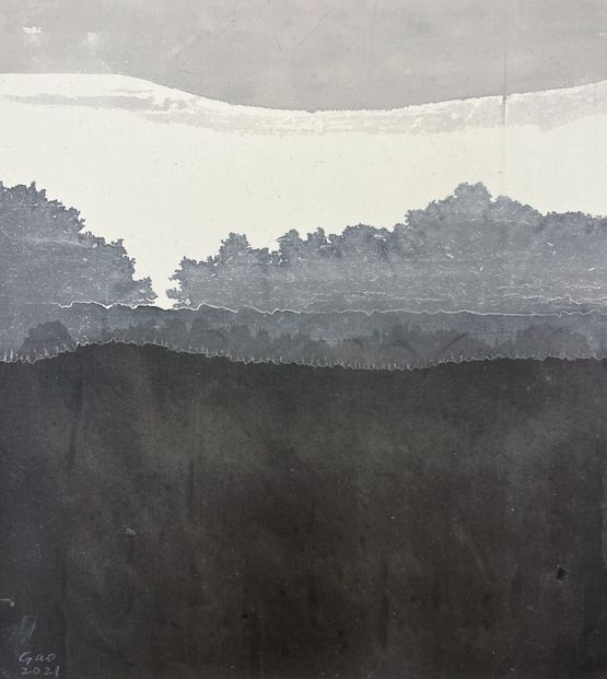 Morning by Gao Xingjian contemporary artwork Works on Paper