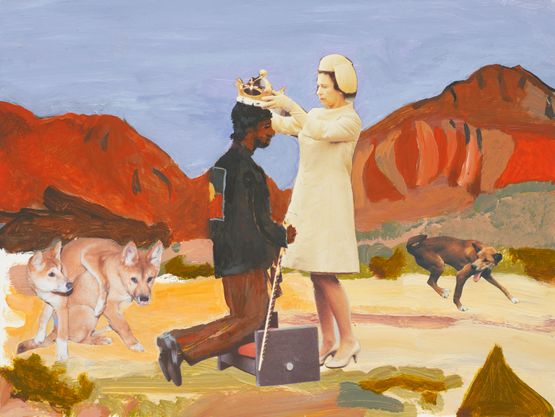 Reversal by Vincent Namatjira contemporary artwork Sculpture