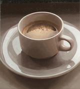 Coffee and cigarettes Berlin by Luis Paulo Costa contemporary artwork painting