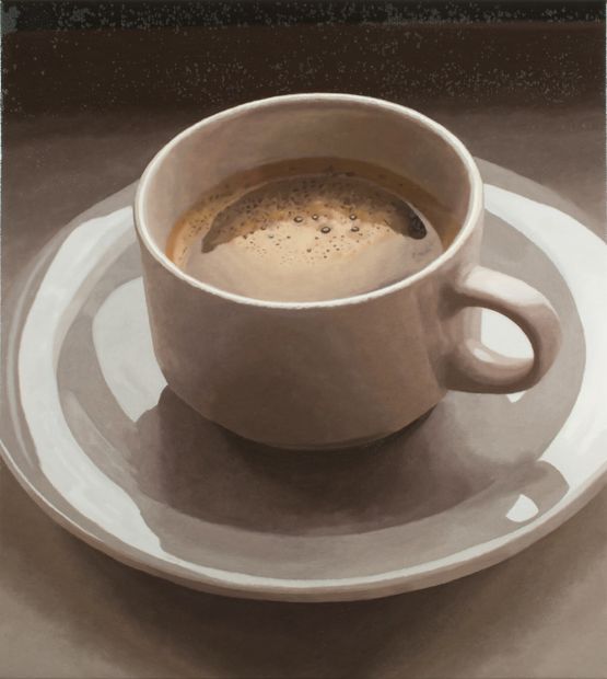 Coffee and cigarettes Berlin by Luis Paulo Costa contemporary artwork Painting