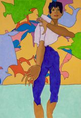 Untitled Portrait by Harold Cohen contemporary artwork painting