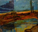 Night Over the City by Mikayil Abdullayev contemporary artwork painting