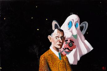 Contemporary art exhibition McLean Edwards Imaginary Friends and Black Portraits at Martin Browne Contemporary Sydney Australia