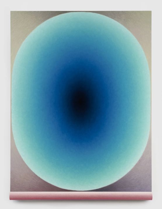 Teal Brain by Loie Hollowell contemporary artwork Painting