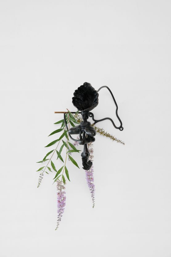 so long ago with bent backs we struck the fresh earth with our feet so long ago before our breath our ancestors invoked. Let us pray our archaeologies of our future desires by Julien Creuzet contemporary artwork Sculpture