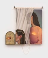 Behind a Curtain by Arghavan Khosravi contemporary artwork painting