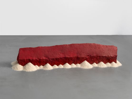 Reishaus Rice House by Wolfgang Laib contemporary artwork Sculpture