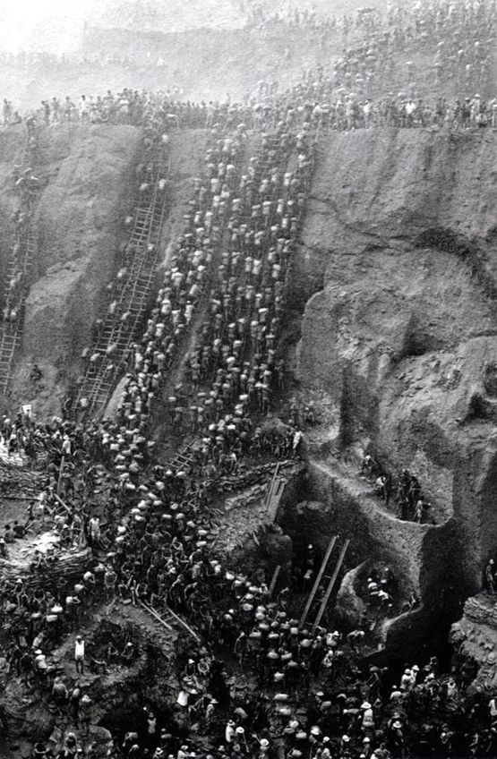 Gold Mine of Serra Pelada Para Brazil by Sebastiao Salgado contemporary artwork Painting