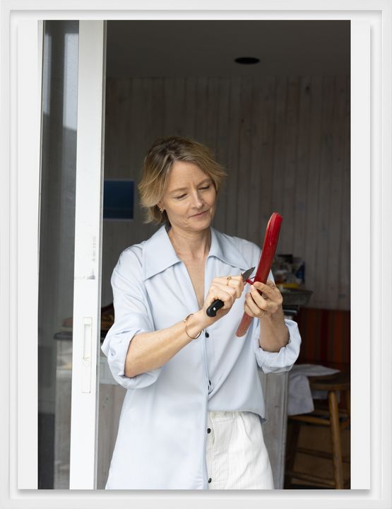 Jodie peeling rhubarb by Wolfgang Tillmans contemporary artwork Photography