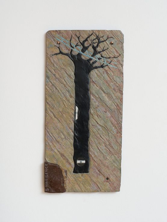 S for Silence by Denis OConnor contemporary artwork Sculpture