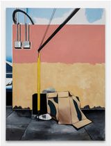 Untitled Wall with Cardboard Boxes by Wilhelm Sasnal contemporary artwork painting