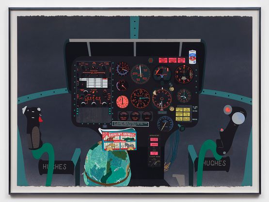 Concerning Vietnam Hughes OH-6 Cayuse Cockpit I by Matthew Brannon contemporary artwork Print