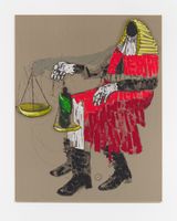 ALKEBU-LAN by Girmachew Getnet contemporary artwork drawing painting works on paper