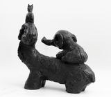 Elephant and his Friends by Fadi Yazigi contemporary artwork sculpture