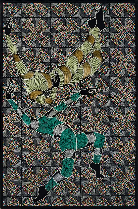 AbaseKhemu by Sthenjwa Luthuli contemporary artwork Painting
