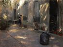 Dappled Courtyard by Aldo Balding contemporary artwork Painting