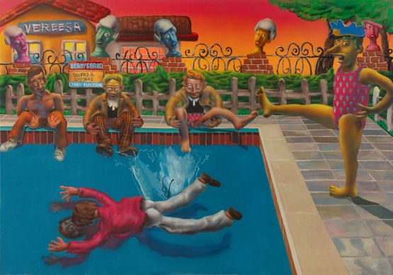 Club of the Fallen by Yang Jingzhou contemporary artwork Painting