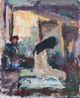 Jenny at Cater Street by Sargy Mann contemporary artwork Painting