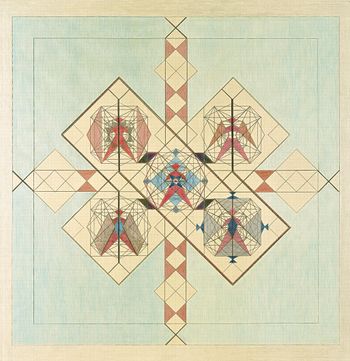 Work No. 097 by Emma Kunz contemporary artwork drawing