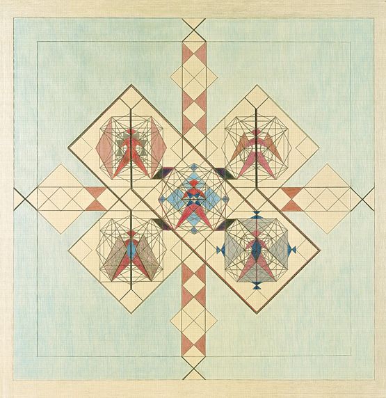 Work No. 097 by Emma Kunz contemporary artwork Drawing