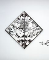 Engramme - A livre ouvert by Abdelkader Benchamma contemporary artwork painting works on paper drawing