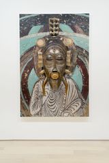 Evolution  West Wall of Mogao Cave No.254 Senufo Mask  254 by Xu Zhen contemporary artwork painting