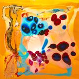 He always said he was happy by Dale Frank contemporary artwork mixed media