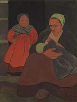 Bretonne Allaitant by Paul Serusier contemporary artwork painting
