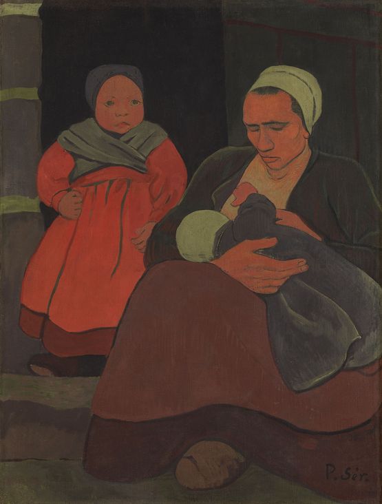 Bretonne Allaitant by Paul Serusier contemporary artwork Painting